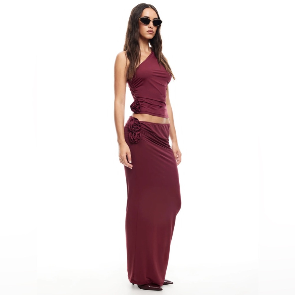 Lioness RENDEZVOUS ONE SHOULDER TOP | GARNET C27 - Picture 2 of 4